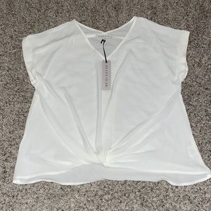White Sleeveless Top